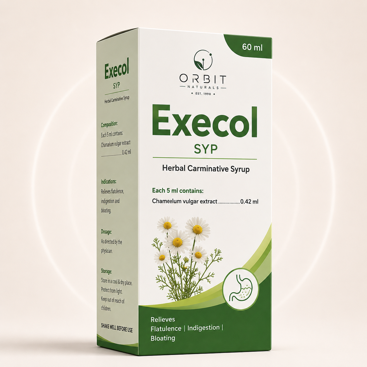 Orbit Naturals Execol Herbal Carminative Drops | Digestive Support | 20 ml