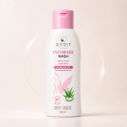 Orbit Naturals Intimate Wash with Lactic Acid and Aloe Vera, pH Balanced Feminine Hygiene Wash, Soap Free 100ml