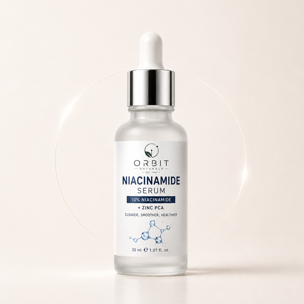 Orbit Naturals Niacinamide Serum – 10% Niacinamide + Zinc PCA | Oil Control, Pore Refining & Skin Brightening Face Serum | 30ml